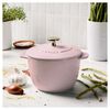 Cast Iron, 1.5 qt, Petite French Oven, Pink Peony, small 2