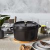Cast Iron, 4 qt, Round, Dutch Oven, Black Matte, small 2