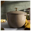 Cast Iron, 1.5 qt, Petite French Oven, sesame, small 7
