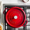 Cast Iron, 4 qt, Round, Dutch Oven, Cherry, small 3