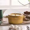 Cast Iron, 4 qt, Round, Dutch Oven, Citron, small 2