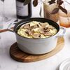 Cast Iron, 4 qt, Round, Dutch Oven, White Truffle, small 4