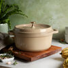 La Cocotte, 4 qt, Round, Cocotte, Sesame, small 2