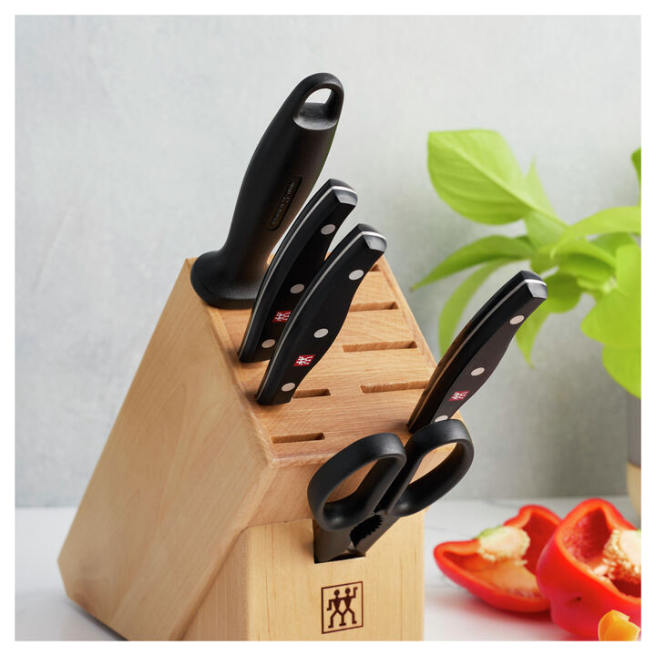 Signature, 7-pc, Knife block set, natural, large 4